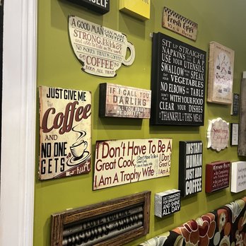 Breakfast At Tiffiny's - Kitschy signage in clumps along walls - Breakfast & Brunch Near Me - Portage, Michigan