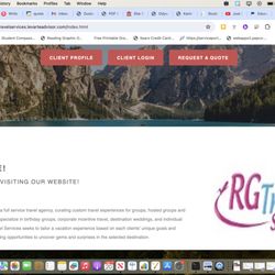 RG Travel Services - Travel Agent Website