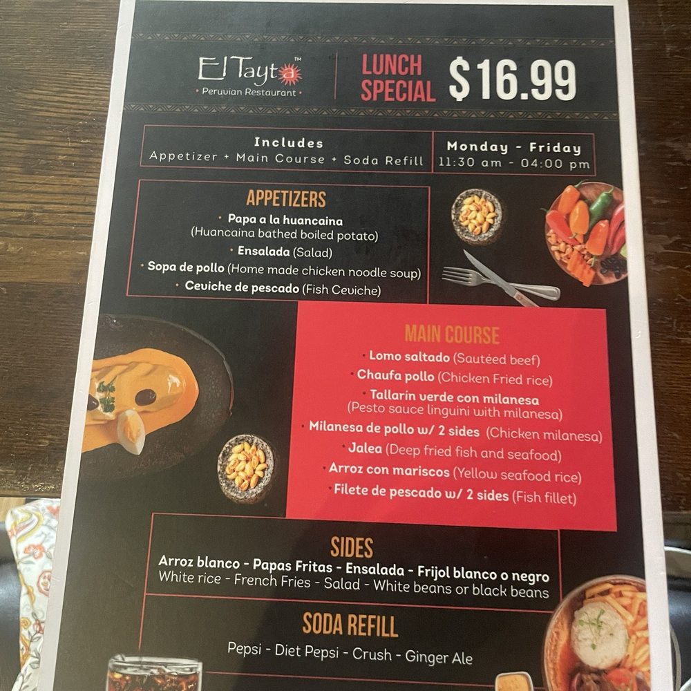INTIMAR Peruvian Restaurant - Lunch menu - Peruvian Near Me - Sunny Isles Beach, Florida
