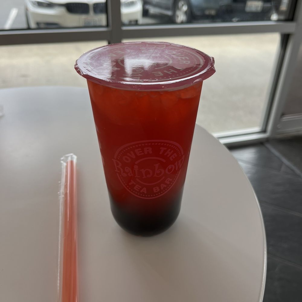 Over The Rainbow Tea Bar - Strawberry jasmine green tea boba.. Yum! - Ice Cream & Frozen Yogurt Near Me - Issaquah, Washington Over The Rainbow Tea Bar - Strawberry jasmine green tea boba.. Yum! - Ice Cream & Frozen Yogurt Near Me - Issaquah, Washington
