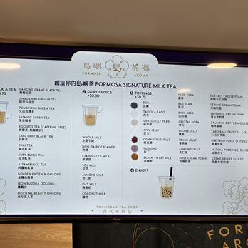 Formosa Aroma - Create your own drink menu - Bubble Tea Near Me - Alhambra, California Formosa Aroma - Create your own drink menu - Bubble Tea Near Me - Alhambra, California