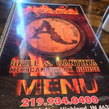 Asada Grill & Cantina - menu - Mexican Near Me - Highland, Indiana