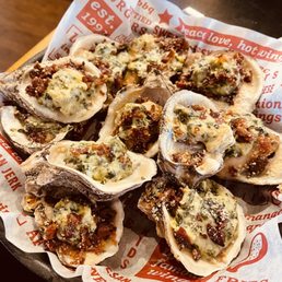 I'm in love with this place. So nice. Warm greeting. My oysters Rockefeller. Was simply Amazing. This will be our go to place.  Thank you
