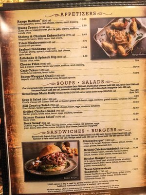 Menu photo 1 Saltgrass Steak House Bee Cave, TX