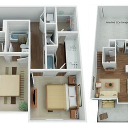 Encanto Apartments - Doral floorplan 1222 sq. ft