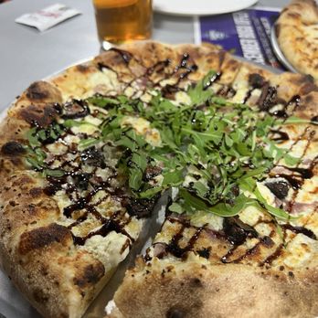 Steel Hands Brewing - Coffee lager and molten goat and fig pizza! - Breweries Near Me - Greensboro, North Carolina