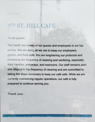 Menu photo 3 7th Street Hill Cafe Washington, DC, DC Menu photo 3 7th Street Hill Cafe Washington, DC, DC