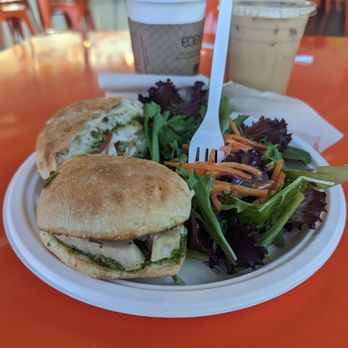 Bean Sprouts Café - Chicken Pesto side salad - Cafes Near Me - San Diego, California Bean Sprouts Café - Chicken Pesto side salad - Cafes Near Me - San Diego, California
