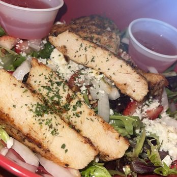 Graff's Tavern - Strawberry Pecan Salad added on grilled chicken - Sports Bars Near Me - Franklin, North Carolina Graff's Tavern - Strawberry Pecan Salad added on grilled chicken - Sports Bars Near Me - Franklin, North Carolina
