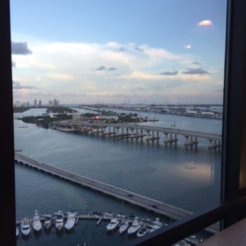 Miami Marriott Biscayne Bay - View from concierge lounge - Hotels Near Me - Miami, Florida Miami Marriott Biscayne Bay - View from concierge lounge - Hotels Near Me - Miami, Florida