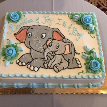 Alpine Pastry Shoppe - Baby shower cake filled with cannoli cream and rum! To die for! Everyone loved it! - Bakeries Near Me - Smithtown, New York