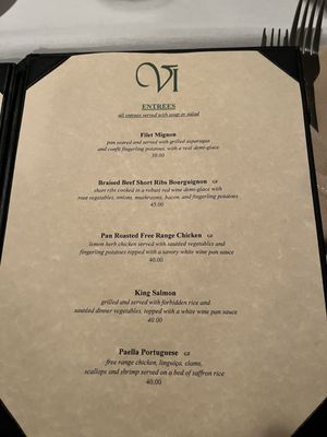 Menu photo 2 VI Restaurant Ferndale, CA Menu photo 2 VI Restaurant Ferndale, CA