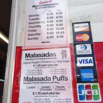 Leonard's Bakery - Menu hours - Bakeries Near Me - Waipahu, Hawaii Leonard's Bakery - Menu hours - Bakeries Near Me - Waipahu, Hawaii