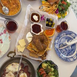 Mixed Breakfast Breakfast Plate Menemen Soujuk Omelette