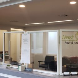 West Seattle Foot & Ankle Clinic - Safety glass has been installed at our check-in desk.