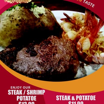 Oasis Crossroads Bar & Grill - steak and potatoes - Bars Near Me - Phoenix, Arizona
