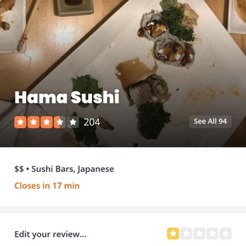Hama Sushi - Added this photo after leaving the review. - Sushi Bars Near Me - Herndon, Virginia