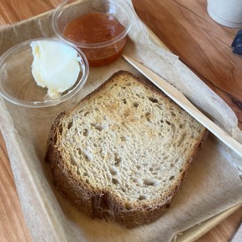 Rize Up Bakery - Sourdough toast with seasonal jam - Desserts Near Me - San Francisco, California Rize Up Bakery - Sourdough toast with seasonal jam - Desserts Near Me - San Francisco, California