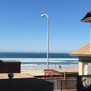Surfer Beach Hotel - Outside the room door, not ocean view from inside the room. - San Diego, CA