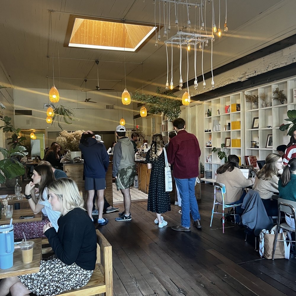 Side Track Coffee - people sitting at tables in a cafe - Coffee & Tea Near Me - Opelika, Alabama Side Track Coffee - people sitting at tables in a cafe - Coffee & Tea Near Me - Opelika, Alabama