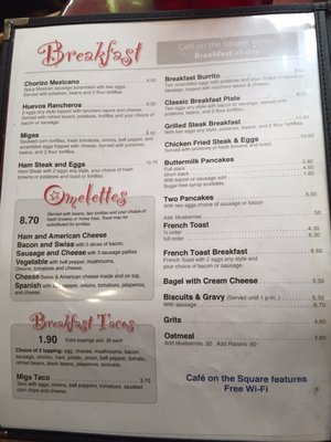 Menu photo 6 Cafe On the Square San Marcos, TX