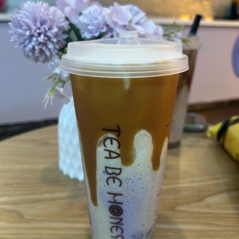 Tea Be Honest - 11/25/25 Milk tea blended: taro & Hokkaido - Bubble Tea Near Me - Fontana, California Tea Be Honest - 11/25/25 Milk tea blended: taro & Hokkaido - Bubble Tea Near Me - Fontana, California