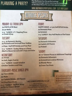 Menu photo 8 Nuthouse Sports Grill Lansing, MI Menu photo 8 Nuthouse Sports Grill Lansing, MI