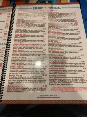 Menu photo 2 El Paso Mexican Restaurant Hickory, NC
