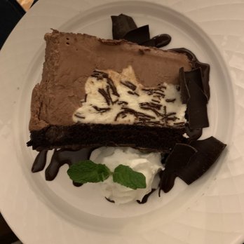 Schooners Monterey - Valrhona Chocolate Mousse Cake - Seafood Near Me - Monterey, California Schooners Monterey - Valrhona Chocolate Mousse Cake - Seafood Near Me - Monterey, California