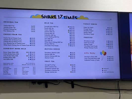 Menu photo 2 Sunright Tea Studio Costa Mesa, CA