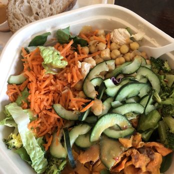 sweetgreen - Healthy Salads, Wraps, and Bowls - Custom bowl with roasted chicken and bread - Salad Near Me - Palo Alto, California
