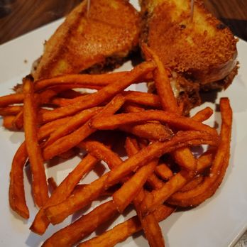 Seventy Six - Short Rib Grilled Cheese with Sweet Potato fries. - Sports Bars Near Me - North Las Vegas, Nevada Seventy Six - Short Rib Grilled Cheese with Sweet Potato fries. - Sports Bars Near Me - North Las Vegas, Nevada