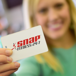 Snap Fitness 24-7 - A personal access card allows 24-7 gym access plus added security and safety.