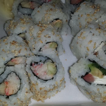 Sushi Zona - Spicy crab roll on left, Philly roll with jalapeno on right. - Sushi Bars Near Me - Tucson, Arizona