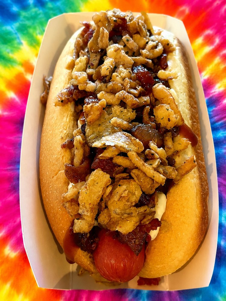 Hippie Sloth Hot Dogs Logo