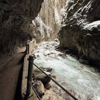 Partnachklamm - River running the the gorge - Hiking Near Me - Garmisch-Partenkirchen, BY