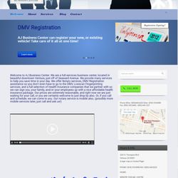 AJ Business Center - Website Home page