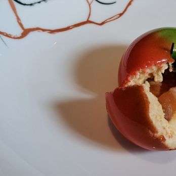 Core by Clare Smyth - 'CORE apple' - apple mousse inside apple decorated shell, apple filling. 2022 09 23. M3. - British Near Me - London, XGL