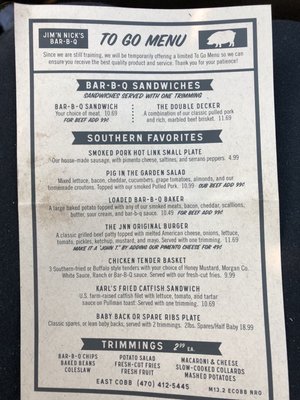 Menu photo 4 Jim 'N Nick's Bar-B-Q Marietta, GA