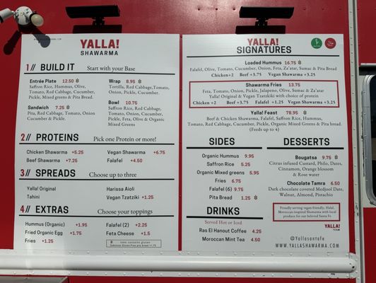 Menu photo 6 Yalla Shawarma Santa Fe, NM