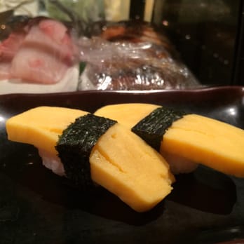 Sushi Sake - My favorite dessert Tamago sushi... Fluffy and light not too sweet. Generous sized pieces - Sushi Bars Near Me - Reno, Nevada