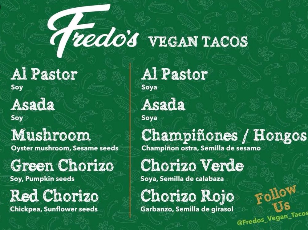 Fredo’s Vegan Tacos