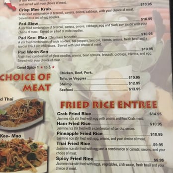 Thai Land - Menu as of April 2016 - Thai Near Me - Sandy, Utah Thai Land - Menu as of April 2016 - Thai Near Me - Sandy, Utah