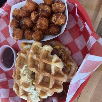 Gourmeltz - Chicken and Waffle Melt - Sandwiches Near Me - Fredericksburg, Virginia