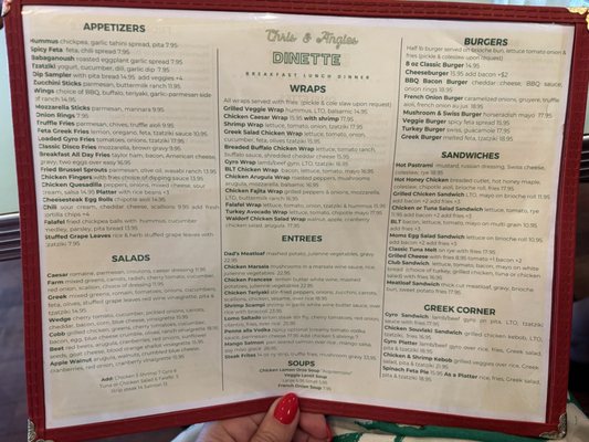 Menu photo 3 Chris & Angies Dinette Nutley, NJ