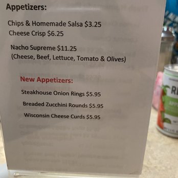 Luchia's Restaurant - Sign on top of table - New American Near Me - Wikieup, Arizona