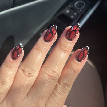 Mesa Nail - Monarch butterfly inspired medium length gel x - Nail Salons Near Me - Covina, California Mesa Nail - Monarch butterfly inspired medium length gel x - Nail Salons Near Me - Covina, California