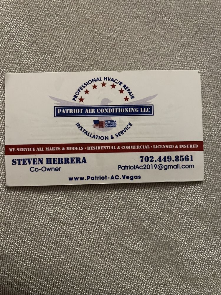 Patriot Air Conditioning - veterans service organization in Las Vegas, NV