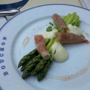 Bouchon - i did not care for this appetizer, asparagus with prociutto - French Near Me - Las Vegas, Nevada