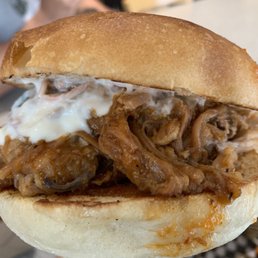 Pulled pork kung pao sandwich